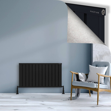 Radiva - Obi Dekoratif Alüminyum Radyatör 600x1044 Siyah