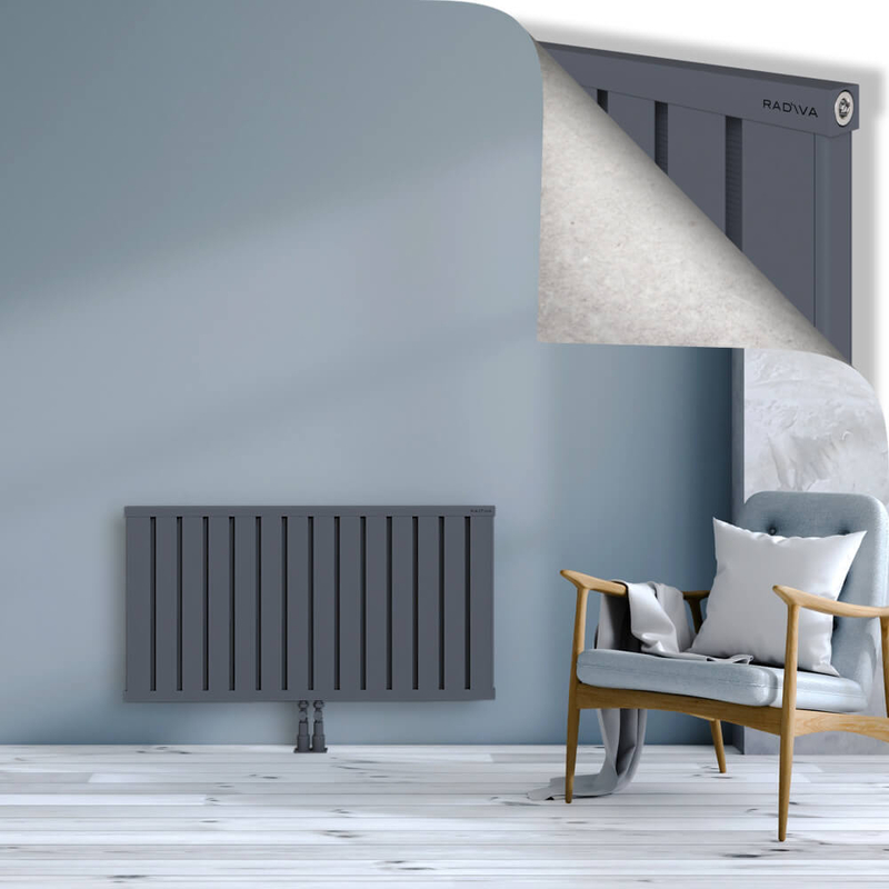 OBI Dekoratif Alüminyum Radyatör 600x1124 Antrasit