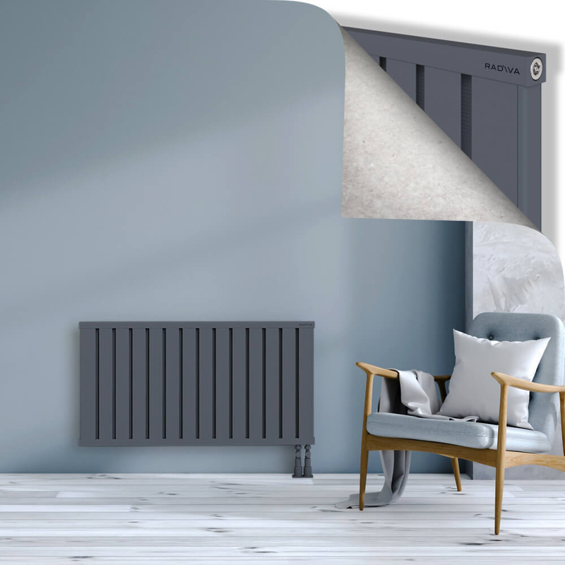 OBI Dekoratif Alüminyum Radyatör 600x1124 Antrasit