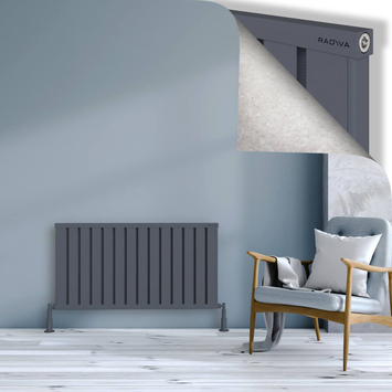 Radiva - Obi Dekoratif Alüminyum Radyatör 600x1124 Antrasit