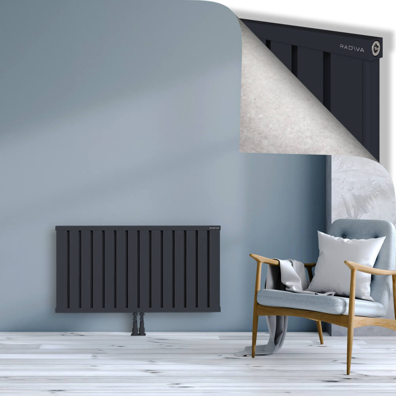 OBI Dekoratif Alüminyum Radyatör 600x1124 Koyu Antrasit