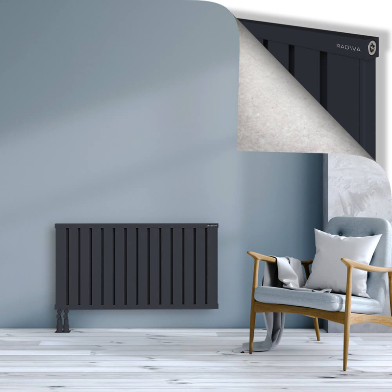 OBI Dekoratif Alüminyum Radyatör 600x1124 Koyu Antrasit