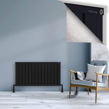 Radiva - Obi Dekoratif Alüminyum Radyatör 600x1124 Siyah
