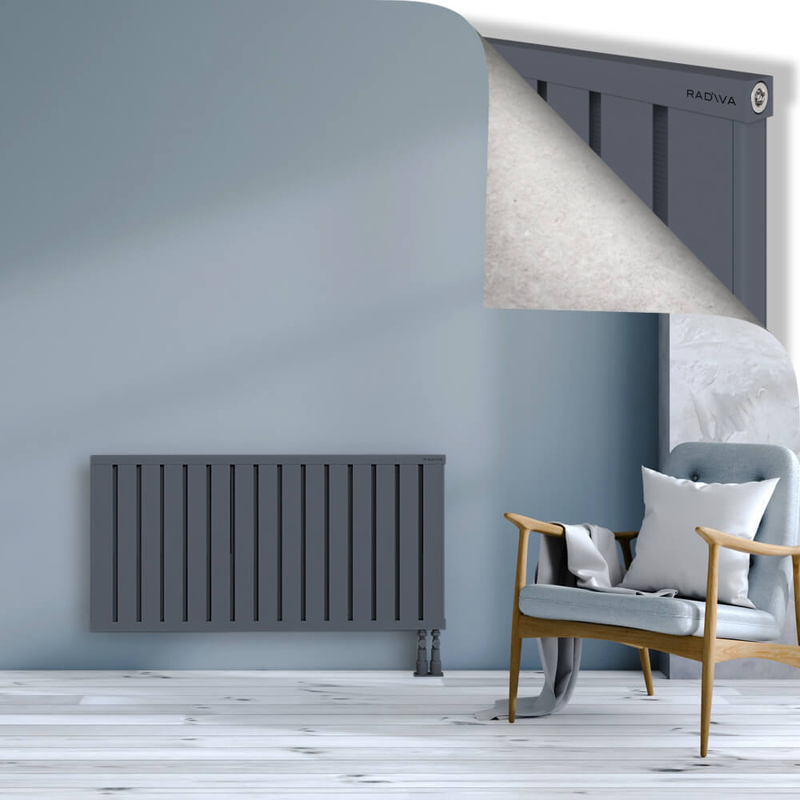 OBI Dekoratif Alüminyum Radyatör 600x1204 Antrasit