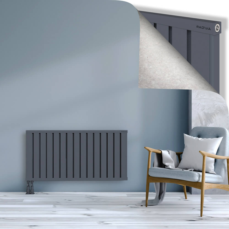 OBI Dekoratif Alüminyum Radyatör 600x1204 Antrasit
