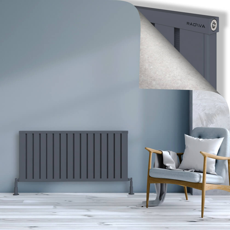 OBI Dekoratif Alüminyum Radyatör 600x1284 Antrasit