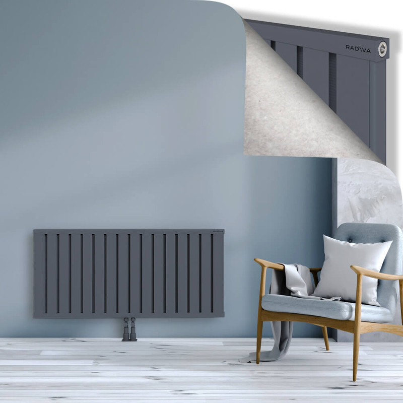 OBI Dekoratif Alüminyum Radyatör 600x1284 Antrasit