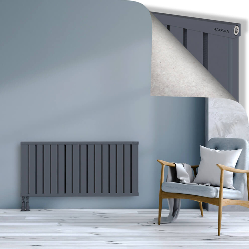 OBI Dekoratif Alüminyum Radyatör 600x1284 Antrasit