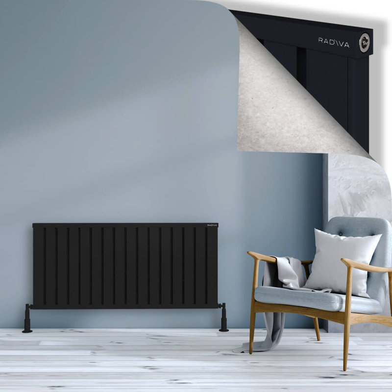 OBI Dekoratif Alüminyum Radyatör 600x1284 Siyah