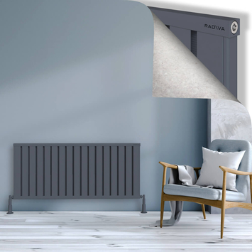 Radiva - Obi Dekoratif Alüminyum Radyatör 600x1364 Antrasit