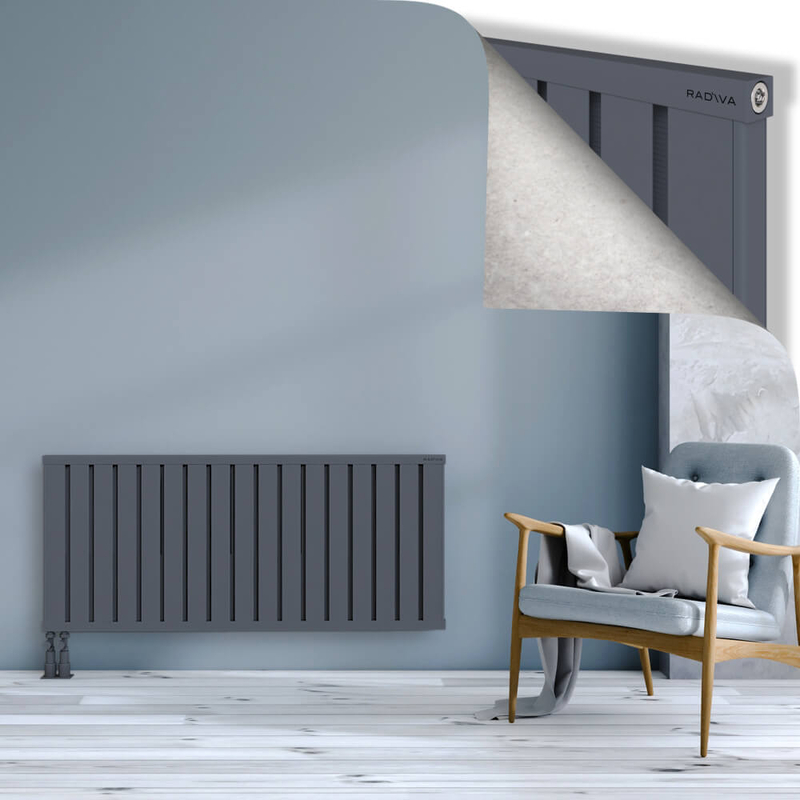 OBI Dekoratif Alüminyum Radyatör 600x1364 Antrasit