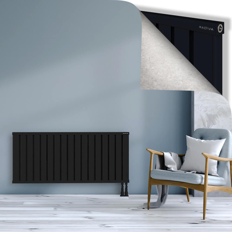 OBI Dekoratif Alüminyum Radyatör 600x1364 Siyah