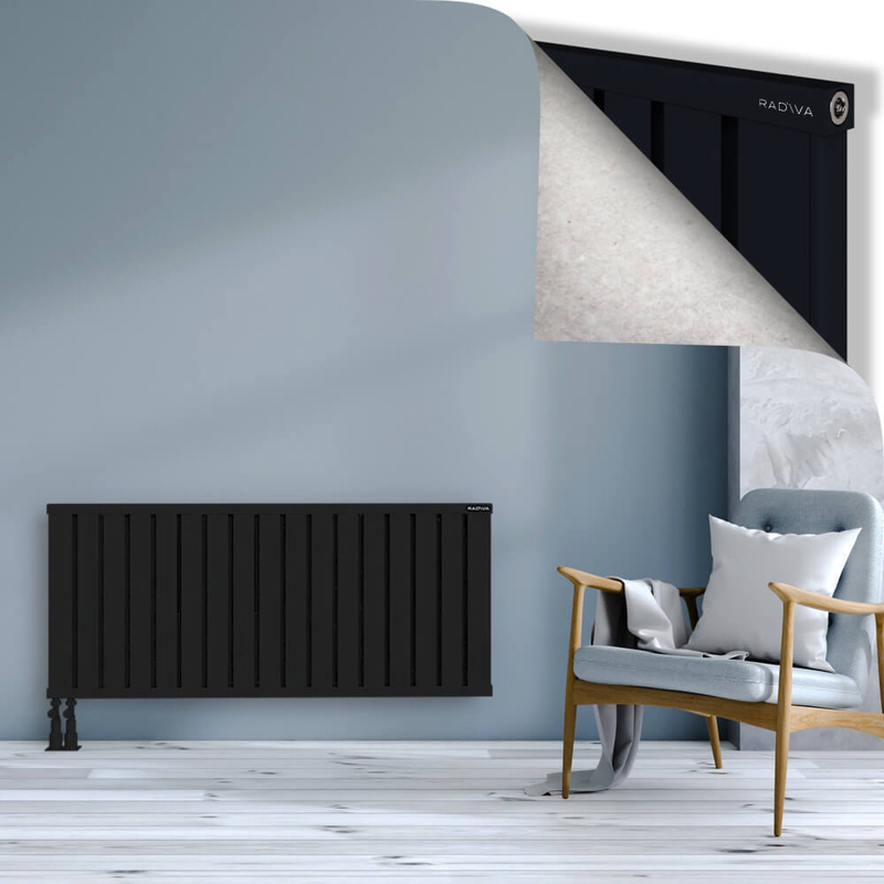 OBI Dekoratif Alüminyum Radyatör 600x1364 Siyah