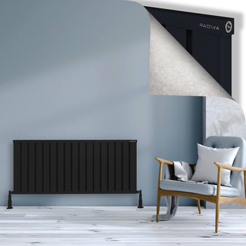 Radiva - Obi Dekoratif Alüminyum Radyatör 600x1364 Siyah
