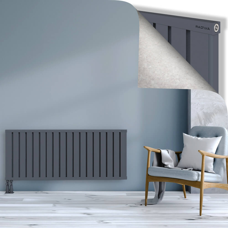 OBI Dekoratif Alüminyum Radyatör 600x1444 Antrasit