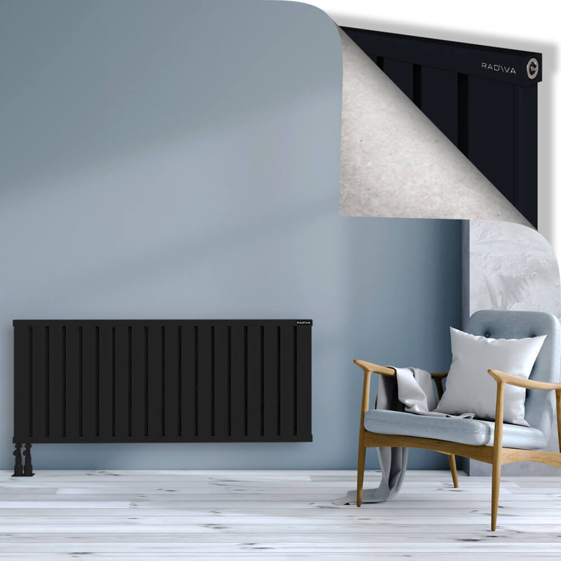 OBI Dekoratif Alüminyum Radyatör 600x1444 Siyah