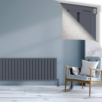 Radiva - Obi Dekoratif Alüminyum Radyatör 600x1524 Antrasit