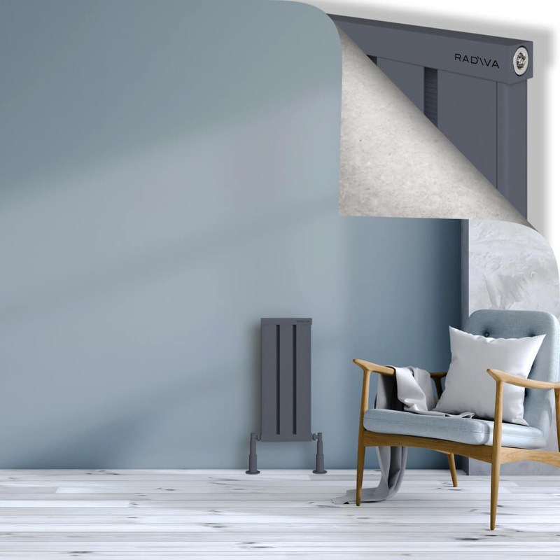 OBI Dekoratif Alüminyum Radyatör 600x244 Antrasit
