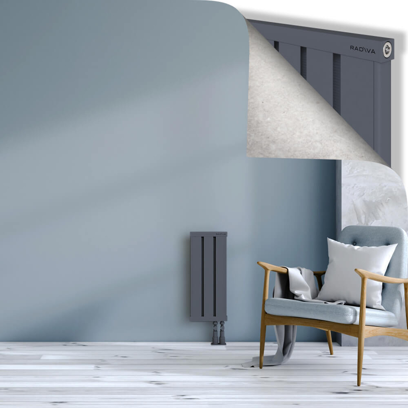 OBI Dekoratif Alüminyum Radyatör 600x244 Antrasit