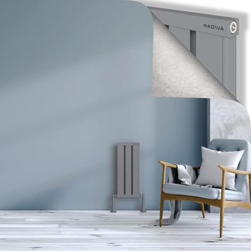 Radiva - Obi Dekoratif Alüminyum Radyatör 600x244 Gri