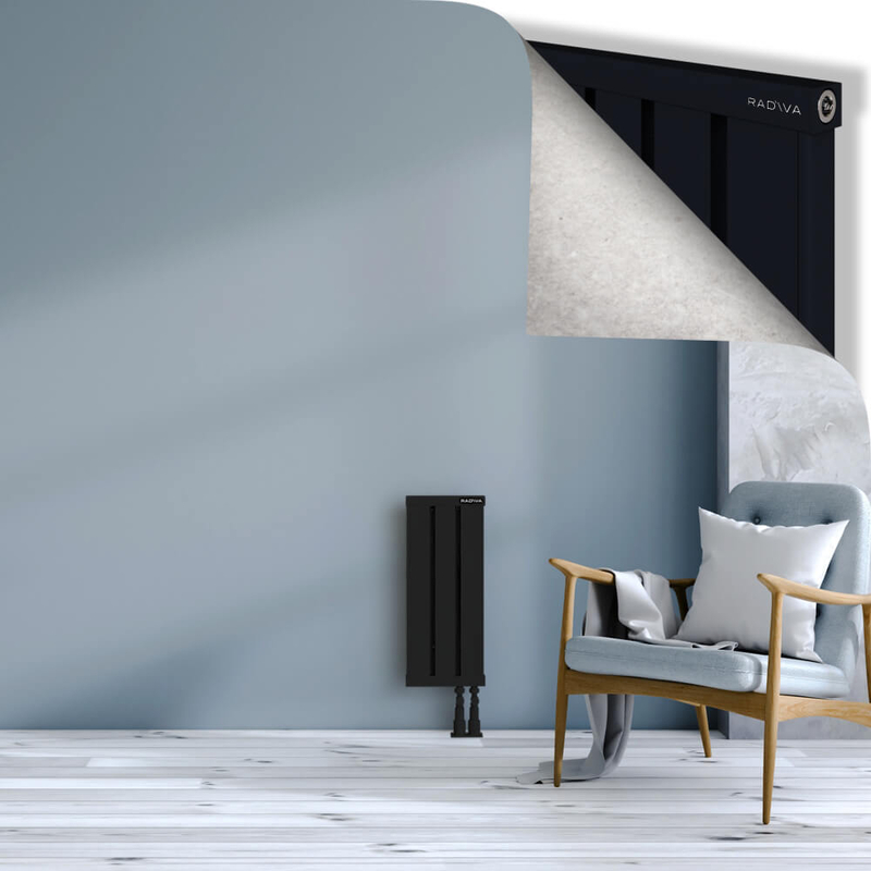 OBI Dekoratif Alüminyum Radyatör 600x244 Siyah