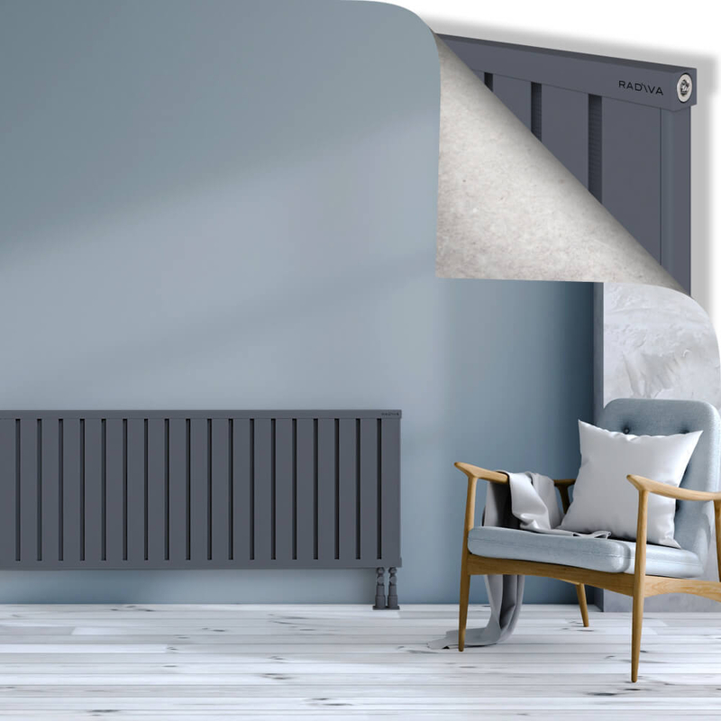 OBI Dekoratif Alüminyum Radyatör 600x2724 Antrasit