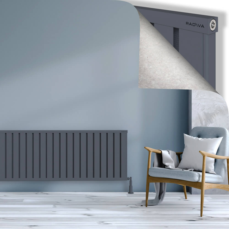 OBI Dekoratif Alüminyum Radyatör 600x2964 Antrasit