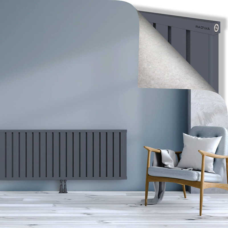 OBI Dekoratif Alüminyum Radyatör 600x2964 Antrasit