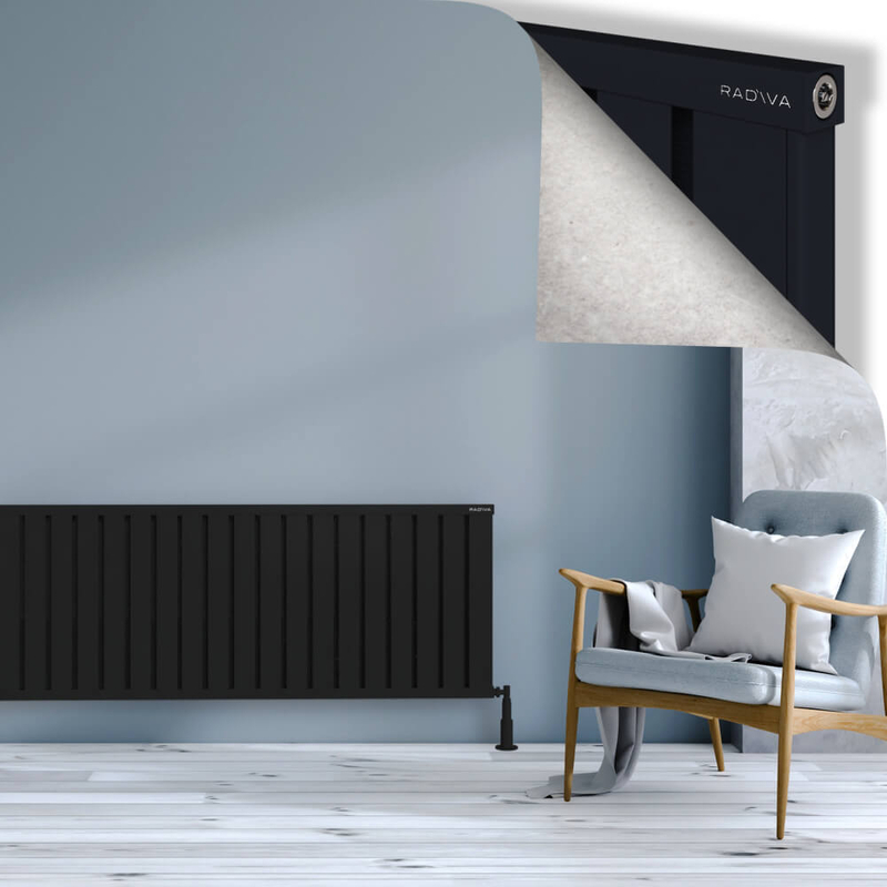 OBI Dekoratif Alüminyum Radyatör 600x2964 Siyah