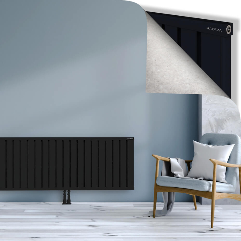 OBI Dekoratif Alüminyum Radyatör 600x2964 Siyah