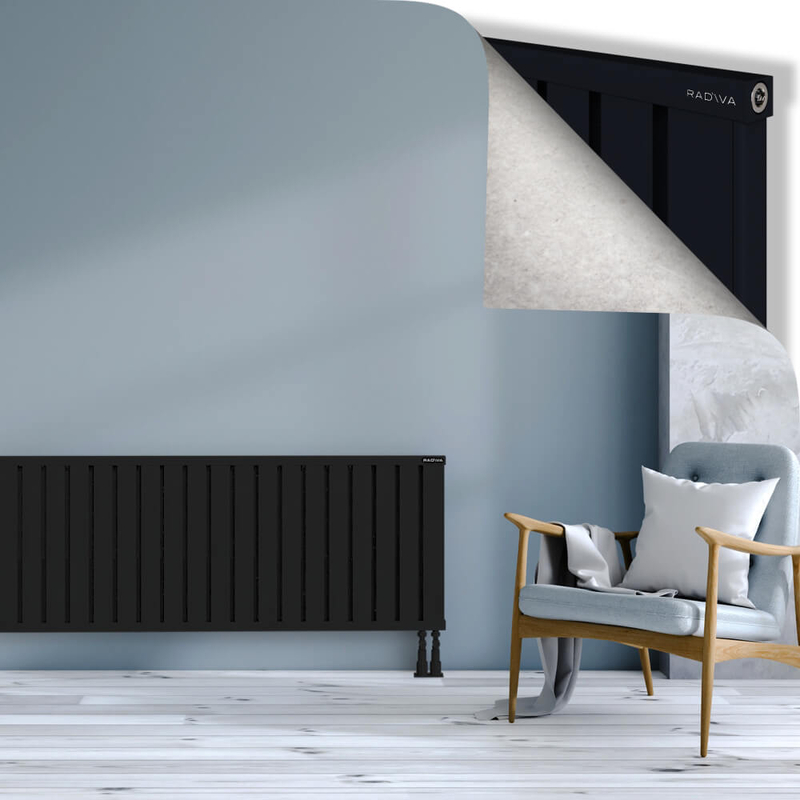 OBI Dekoratif Alüminyum Radyatör 600x2964 Siyah