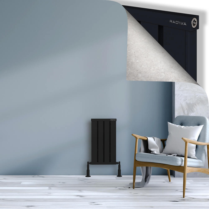 OBI Dekoratif Alüminyum Radyatör 600x324 Siyah