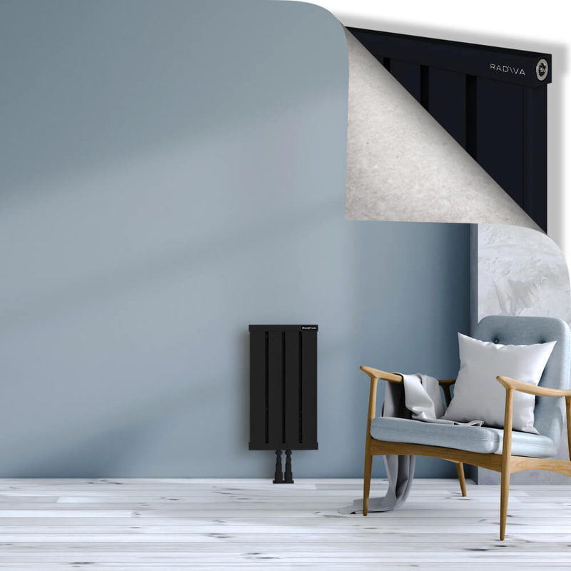 OBI Dekoratif Alüminyum Radyatör 600x324 Siyah