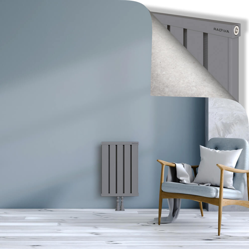 OBI Dekoratif Alüminyum Radyatör 600x404 Gri