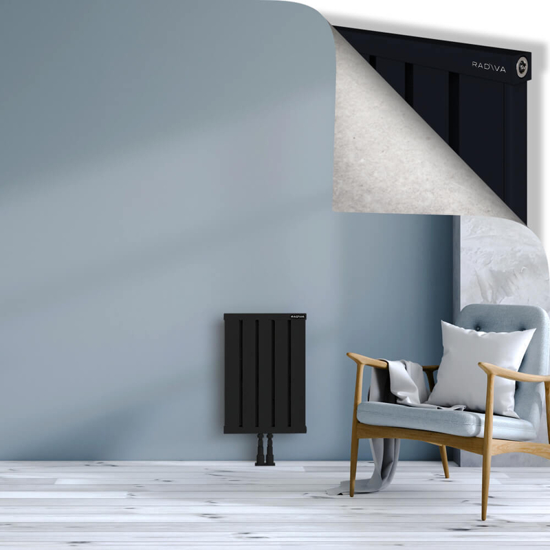 OBI Dekoratif Alüminyum Radyatör 600x404 Siyah