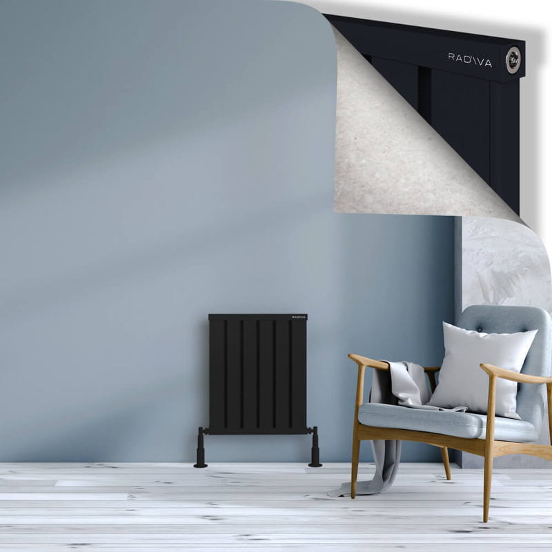 OBI Dekoratif Alüminyum Radyatör 600x484 Siyah