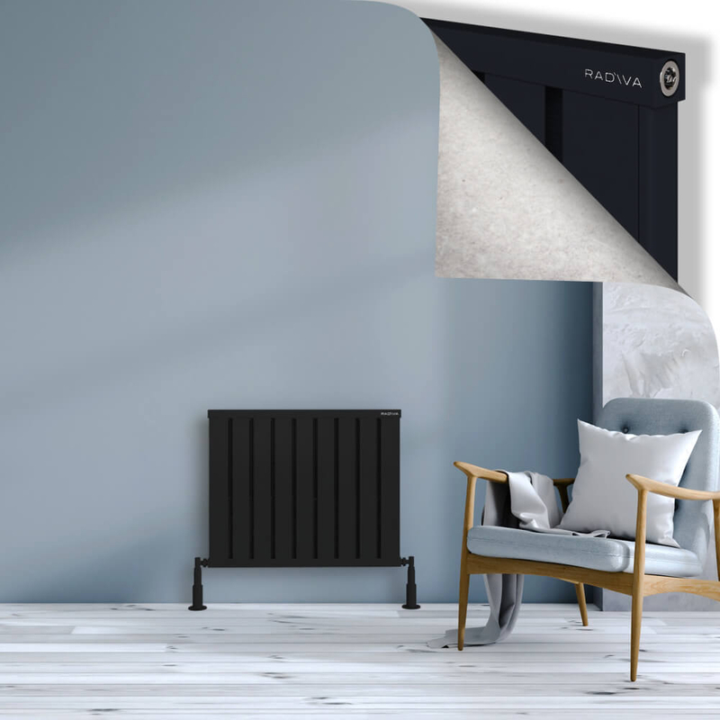 OBI Dekoratif Alüminyum Radyatör 600x724 Siyah