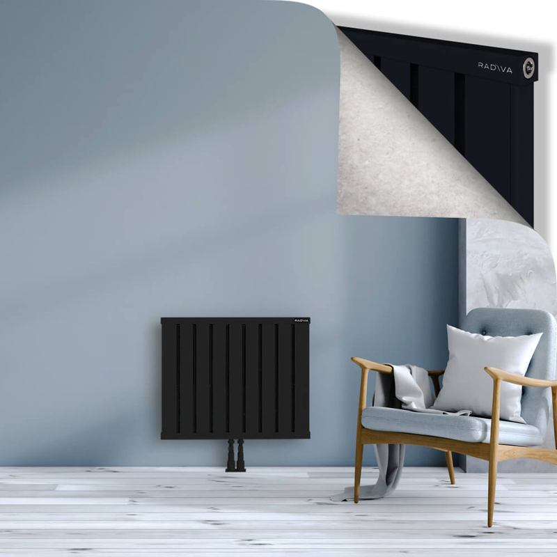 OBI Dekoratif Alüminyum Radyatör 600x724 Siyah