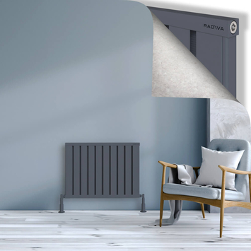 Radiva - Obi Dekoratif Alüminyum Radyatör 600x804 Antrasit