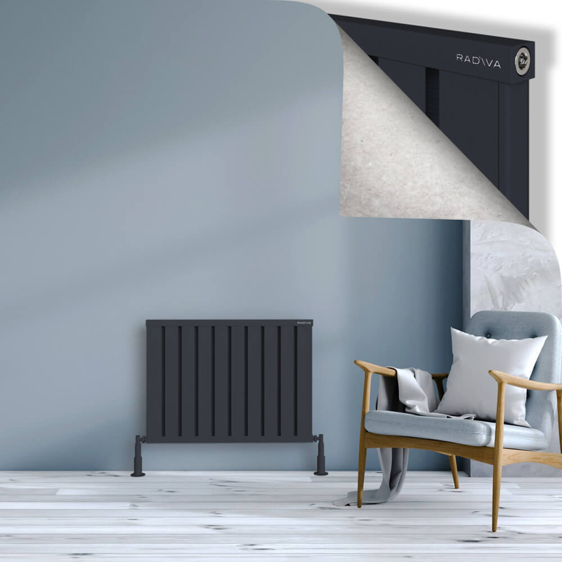 OBI Dekoratif Alüminyum Radyatör 600x804 Koyu Antrasit