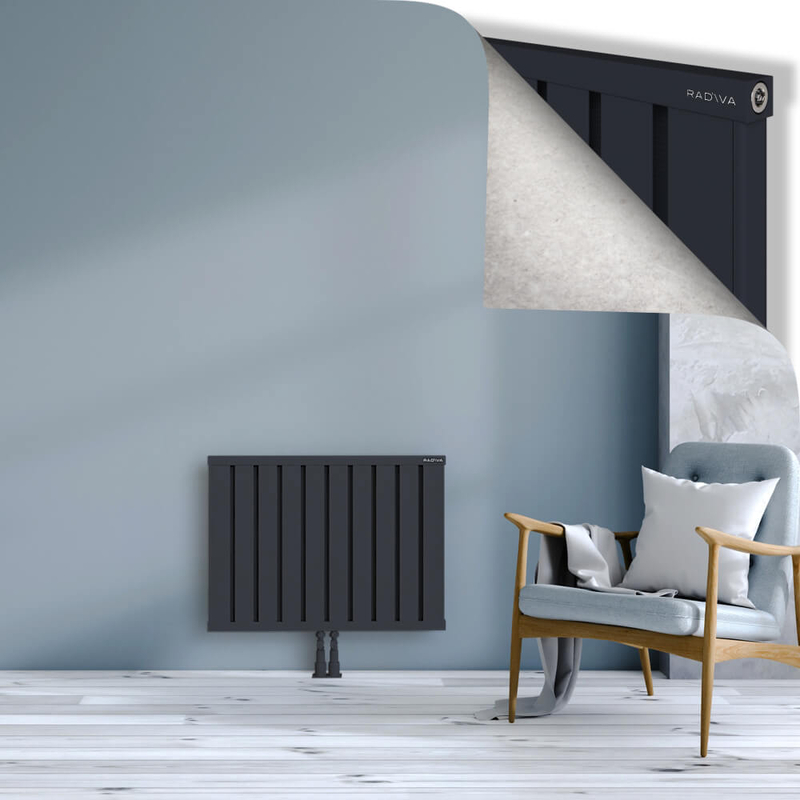 OBI Dekoratif Alüminyum Radyatör 600x804 Koyu Antrasit