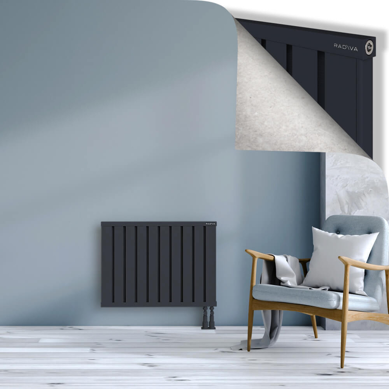 OBI Dekoratif Alüminyum Radyatör 600x804 Koyu Antrasit