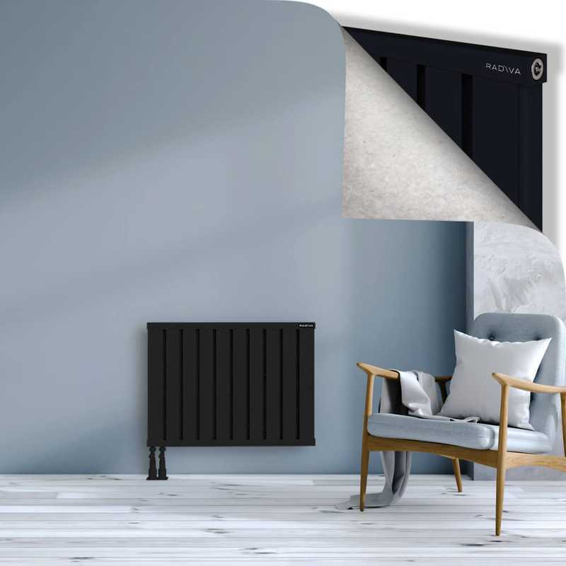 OBI Dekoratif Alüminyum Radyatör 600x804 Siyah