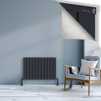 Radiva - Obi Dekoratif Alüminyum Radyatör 600x884 Koyu Antrasit