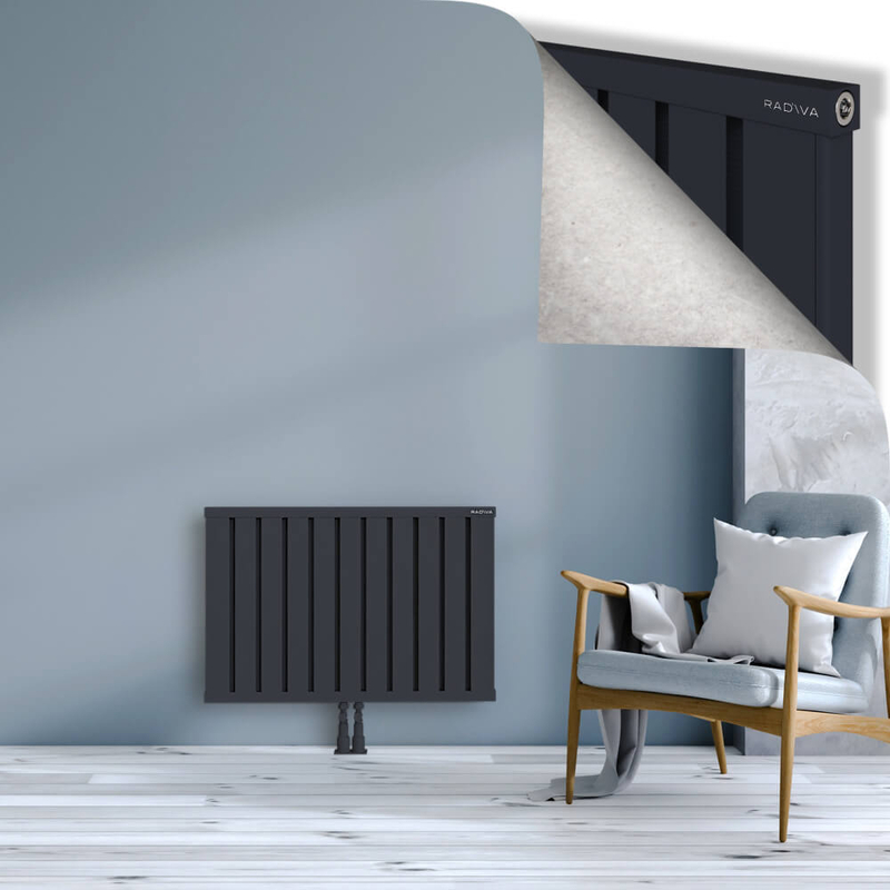 OBI Dekoratif Alüminyum Radyatör 600x884 Koyu Antrasit