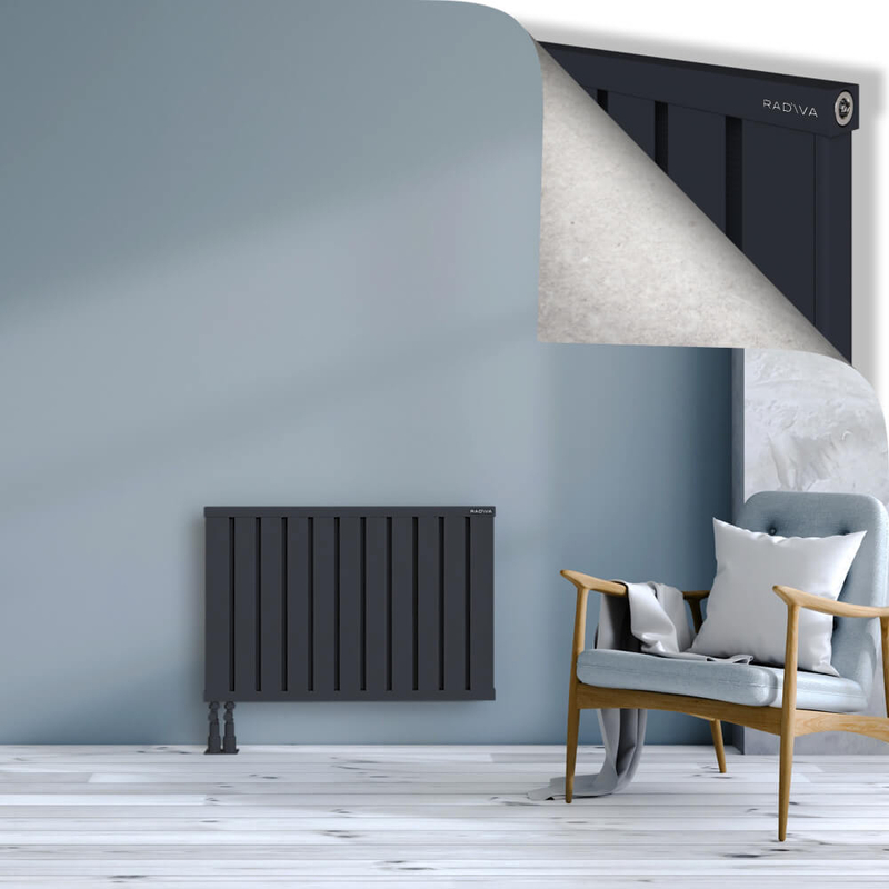 OBI Dekoratif Alüminyum Radyatör 600x884 Koyu Antrasit