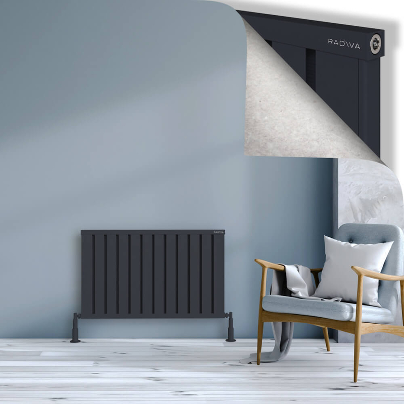 OBI Dekoratif Alüminyum Radyatör 600x964 Koyu Antrasit