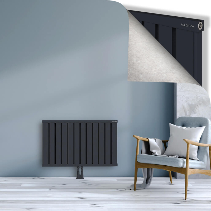 OBI Dekoratif Alüminyum Radyatör 600x964 Koyu Antrasit