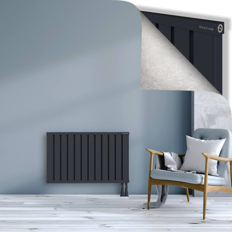 OBI Dekoratif Alüminyum Radyatör 600x964 Koyu Antrasit