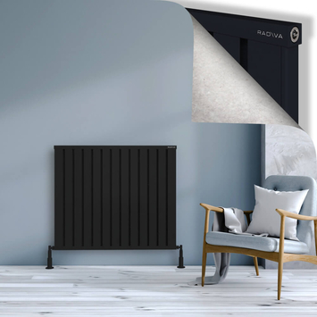 Radiva - Obi Dekoratif Alüminyum Radyatör 900x1044 Siyah